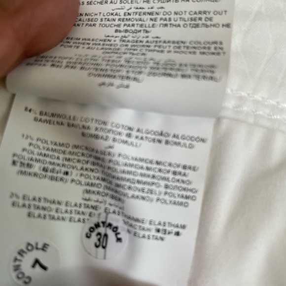 Brax women’s white pants with 5 pockets and geometric pattern size 31-32 . - Picture 9 of 10